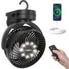 Ventilador de Acampamento Coolice 12000mAh Recarregável - 3 Velocidades com Controle Remoto