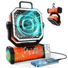 Ventilador de acampamento portátil Super RGB G70 Pro 20000mAh com alto-falante