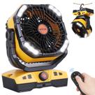 Ventilador de acampamento WESTTREE 20000mAh USB Light Remote Amarelo