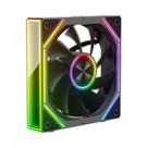 Ventilador De Bloco ARGB PWM De 12CM, Grande Volume De Ar 56.62CFM, 800-1800RPM Para Ventiladores De