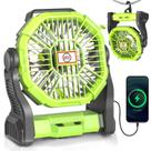 Ventilador de Camping Recargable AEscod 20000mAh con Linterna LED 270