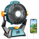Ventilador de Camping Recargable AUIIAH X60 10000mAh con Luz LED