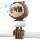 Ventilador de carrinho de criança Bear KinyiLO 4000mAh com clip-on USB de 4 velocidades