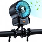 Ventilador de carrinho portátil AMTIFO USB recarregável de 4 velocidades