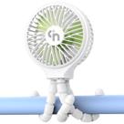 Ventilador de carrinho portátil WiHoo 11H Battery Life 3 Speed White