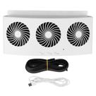Ventilador de carro Cryfokt 4000 RPM 3 ventiladores 2 níveis USB 5V