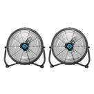 Ventilador de chão Tornado de 30 cm de alta velocidade Metal Industrial, pacote com 2