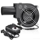 Ventilador de churrasco WDERAIR 97 mm x 33 mm 12 V com plugue AC 120 V-240 V