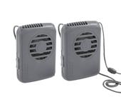 Ventilador de colar O2COOL Deluxe alimentado por bateria com cordão, pacote com 2