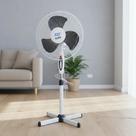 Ventilador De Coluna Fix Branco Diâmetro 40cm 3 Velocidades 220v