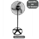 Ventilador de Coluna Loren-Sid Turbo Tufão 60 M1 Branco Bivolt Hélice 3 Pás Ref-2440