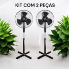 Ventilador de Coluna Pedestal Ajustável 45W 127V BAK, Caixa com 2 Peças