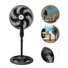 Ventilador de Coluna Pedestal Super Power 110V/220V Preto Oscilante, Ajustável e Silencioso