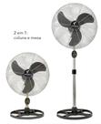 Ventilador de coluna ventisilva 50cm oscilante bivolts 135w preto grade metal cromada - venti50cc
