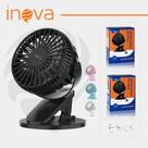 Ventilador de encaixe portátil, pequeno ventilador de mesa operado por bateria, rotação de 360