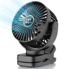 Ventilador de encaixe TUNISE Mini operado por bateria com display LCD