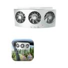 Ventilador De Exaustão Solar Para Carro Recarregável Por USB, Alta Potência De Vento, 2 Ou 3