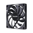 Ventilador De Gabinete PC Preto Slim 80MM TEUCER UT-8010 800-3000RPM Com Controle Inteligente De