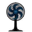 Ventilador De Mesa 30cm 220V Turbo Vent 52W Preto/Azul