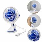 Ventilador De Mesa Branco Clip Fixador Multiuso Compacto Ajustavel Casa Escritorio Silencioso 127V