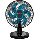 Ventilador De Mesa Cadence 40cm 3 Velocidades 140W Preto E Azul 127V