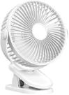 Ventilador de mesa Clip portátil alimentado por USB de 6 polegadas branco