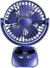 Ventilador de mesa Clip USB recarregável com display digital 6000mAh