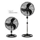 Ventilador de Mesa / Coluna 50cm VENTI50CP Preto com Grade Pintura Epóxi Preta - Ventisilva