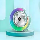 Ventilador De Mesa Com LED Portátil Silencioso Recarregável Pei-A3