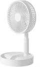 Ventilador de mesa dobrável USB recarregável de 6 polegadas branco oscilante