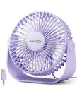 Ventilador de mesa Gaiatop USB 90 Rotate 3 velocidades 4,8m/s roxo