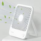 Ventilador de mesa JISULIFE FA26 Recarregável 4500mAh 180 Dobrável Branco