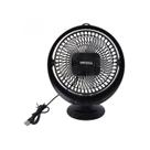 Ventilador de Mesa Preto USB Silencioso 02 velocidades 7,5w Ventilador de Mesa Preto USB Silencioso 02 velocidades 7,5w