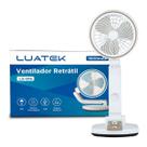 Ventilador de Mesa Retrátil 45cm + Luz de Led e USB