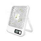 Ventilador De Mesa Super Silencioso Com Carregamento USB De 5 Velocidades E Display Digital Para