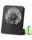 Ventilador de mesa TriPole 4,5" portátil recarregável 2000mAh preto