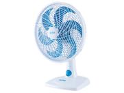 Ventilador de Mesa Ultra V-UT-30-01 30cm 6 Pás 3 Velocidades Branco e Azul