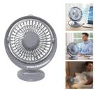 Ventilador de Mesa Yeet 7,5W 2 Velocidades Cinza Mini USB Bivolt