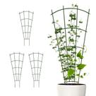 Ventilador de metal Trellis Plant Supports para plantas trepadeiras, 40 cm, pacote com 4 Ventilador de metal Trellis Plant Supports para plantas trepadeiras, 40 cm, pacote com 4