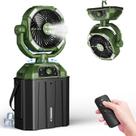 Ventilador de nebulização Kocyare com balde de 7L, oscilação de 90, verde