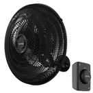 Ventilador de parede 50 cm oscilante preto 14063 - NEW (110V)