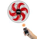 Ventilador de Parede 50cm 6 Pás Preto/Vermelho Turbão Controle Remoto Trio Bivolt Ventilador de Parede 50cm 6 Pás Preto/Vermelho Turbão Controle Remoto Trio Bivolt