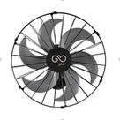 Ventilador de Parede 50cm Oscilante 220v 6 Pás 180W Preto V50PPRR2 Goar