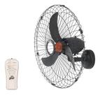 Ventilador De Parede Com Controle Remoto Preto - 71x18x71cm Ventilador De Parede Com Controle Remoto Preto - 71x18x71cm
