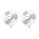 Ventilador de parede Hurricane Supreme 18" Oscillating, pacote com 2 unidades, branco