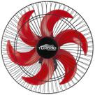 Ventilador de Parede Oscilante 50cm Preto/Vermelho Turbão 130W Bivolt Ventilador de Parede Oscilante 50cm Preto/Vermelho Turbão 130W Bivolt