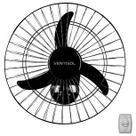 Ventilador de Parede Oscilante Ventisol 50 cm Preto Grade de Aço 538 Bivolt Bivolt