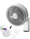 Ventilador de parede PELONIS 23cm com controle remoto de 3 velocidades
