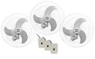 Ventilador de Parede Vent New 60cm Bivolt 200w Branco 3 unid