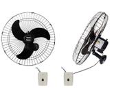 Ventilador de Parede Vent New 60cm Bivolt 200w Preto 2 Unid